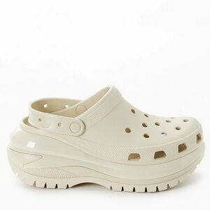 Crocs Mega Crush Platform Clogs Bone